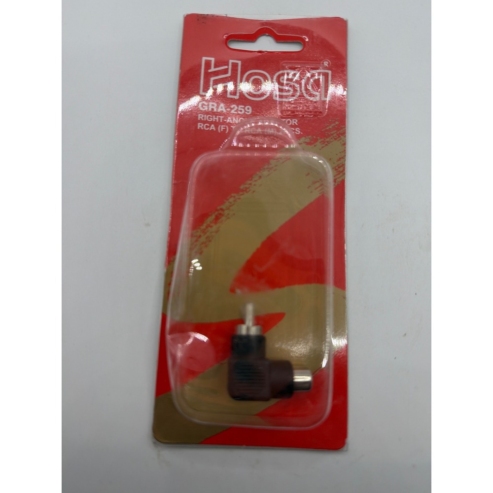 Hosa GRA-259 Right-Angle RCA Adaptor RCA Female to RCA Male 2 Piece Set